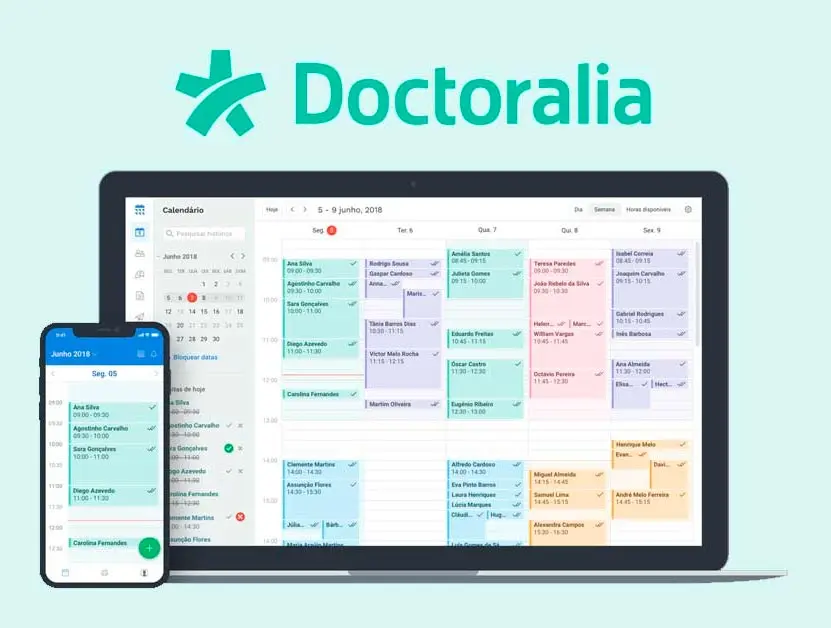 Agendamento de consultas online pela plataforma Doctoralia
